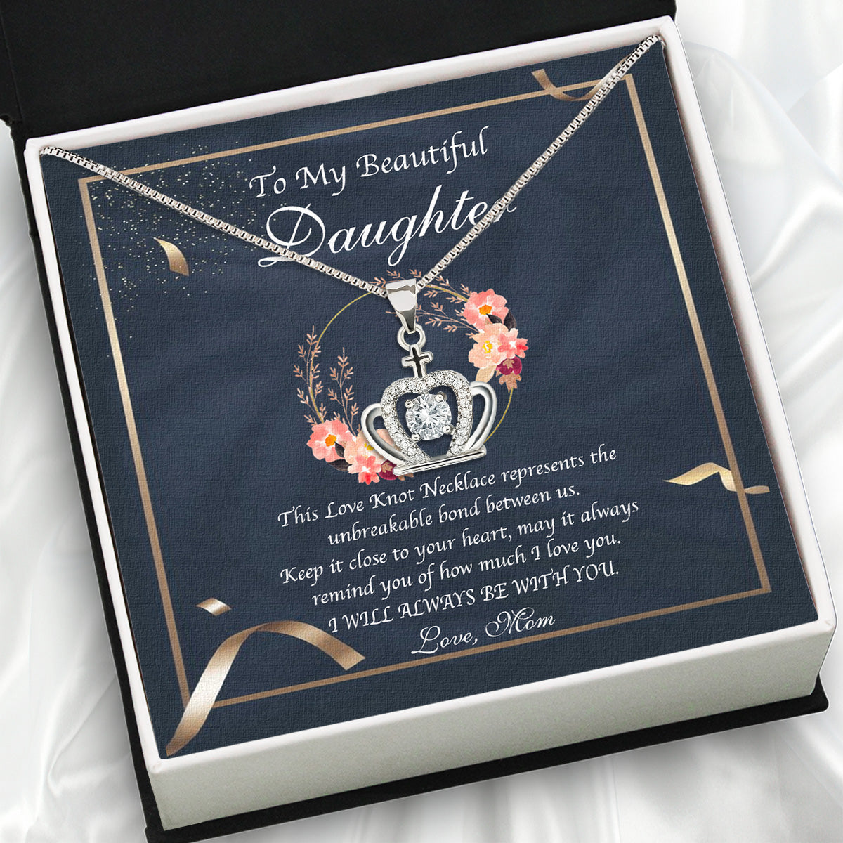 Daughter from Mom Necklace: A Lighted Reminder of Your Unbreakable Love