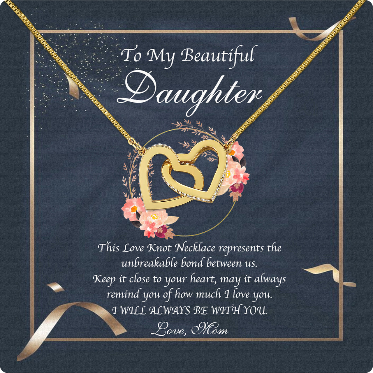 Daughter from Mom Necklace: A Lighted Reminder of Your Unbreakable Love