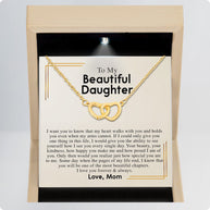 To My Daughter Necklace From Mom With Message Card - Most Beautiful Chapter of My Life