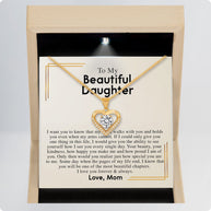To My Daughter Necklace From Mom With Message Card - Most Beautiful Chapter of My Life