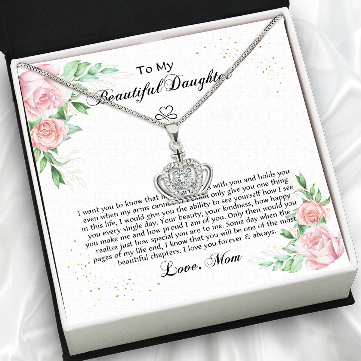 Daughter from Mom Necklace: A Lighted Reminder of Your Unbreakable Love