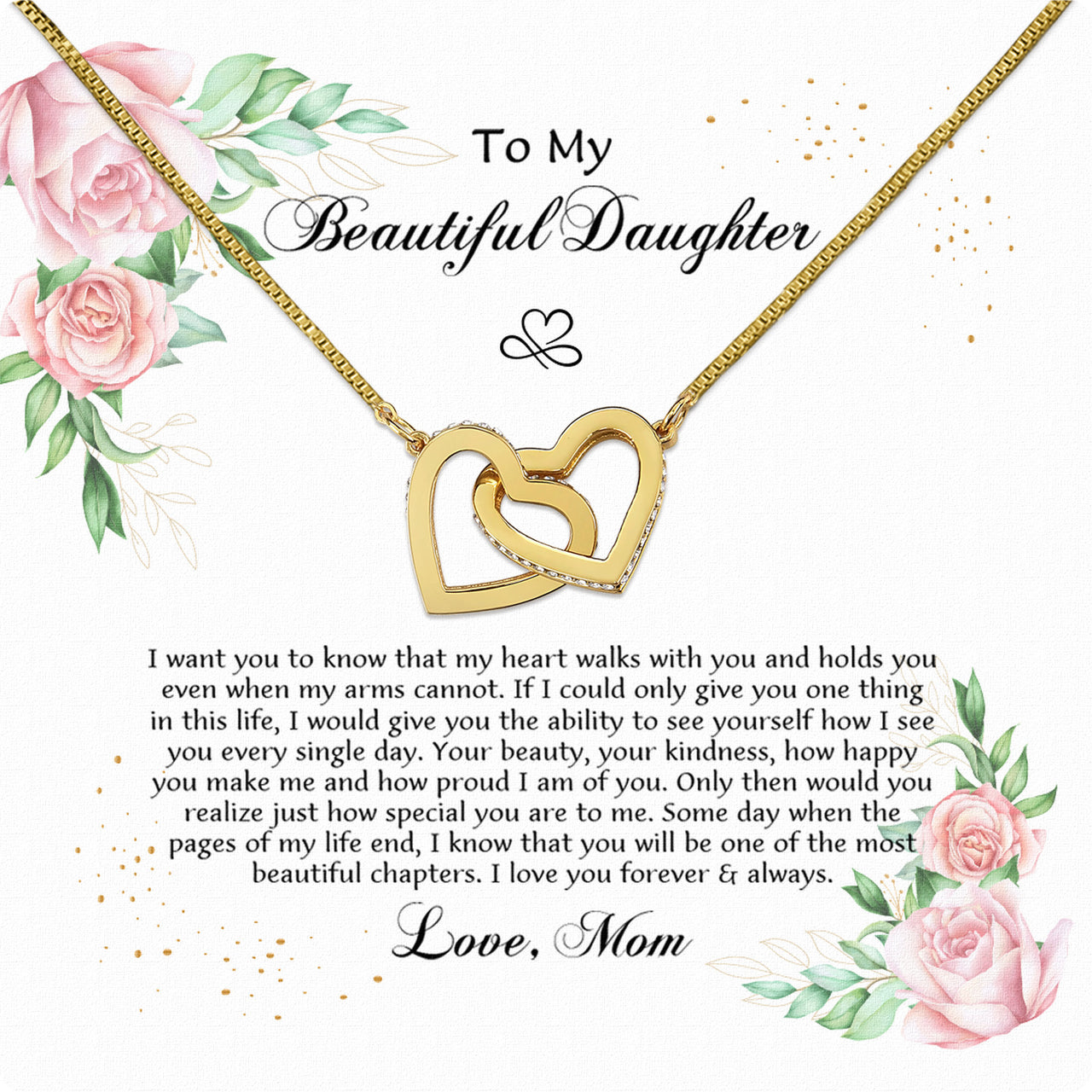 Daughter from Mom Necklace: A Lighted Reminder of Your Unbreakable Love