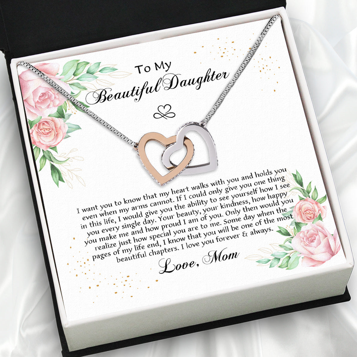 Daughter from Mom Necklace: A Lighted Reminder of Your Unbreakable Love