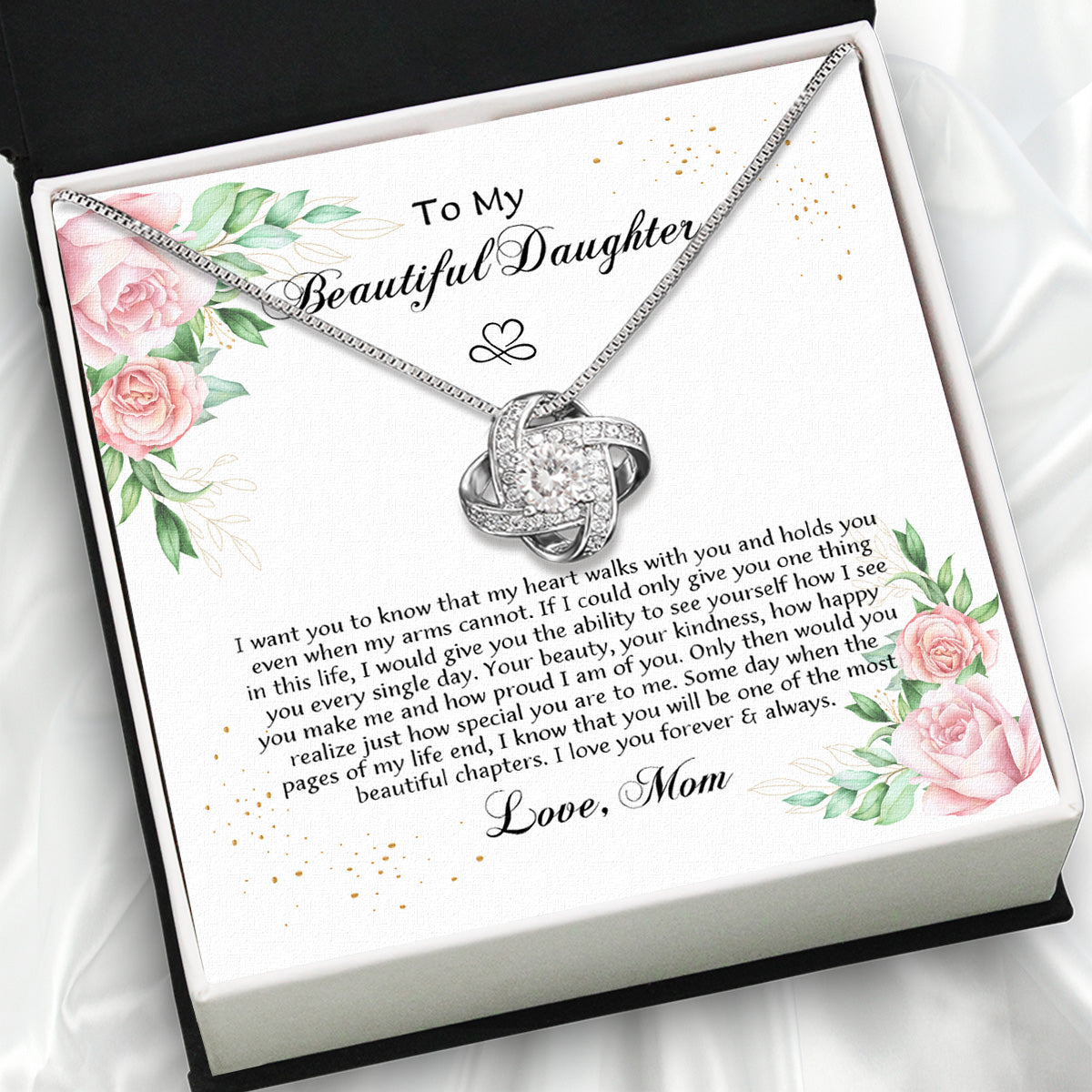 Daughter from Mom Necklace: A Lighted Reminder of Your Unbreakable Love