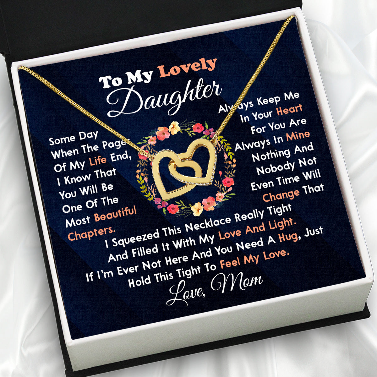 Daughter from Mom Necklace: A Lighted Reminder of Your Unbreakable Love