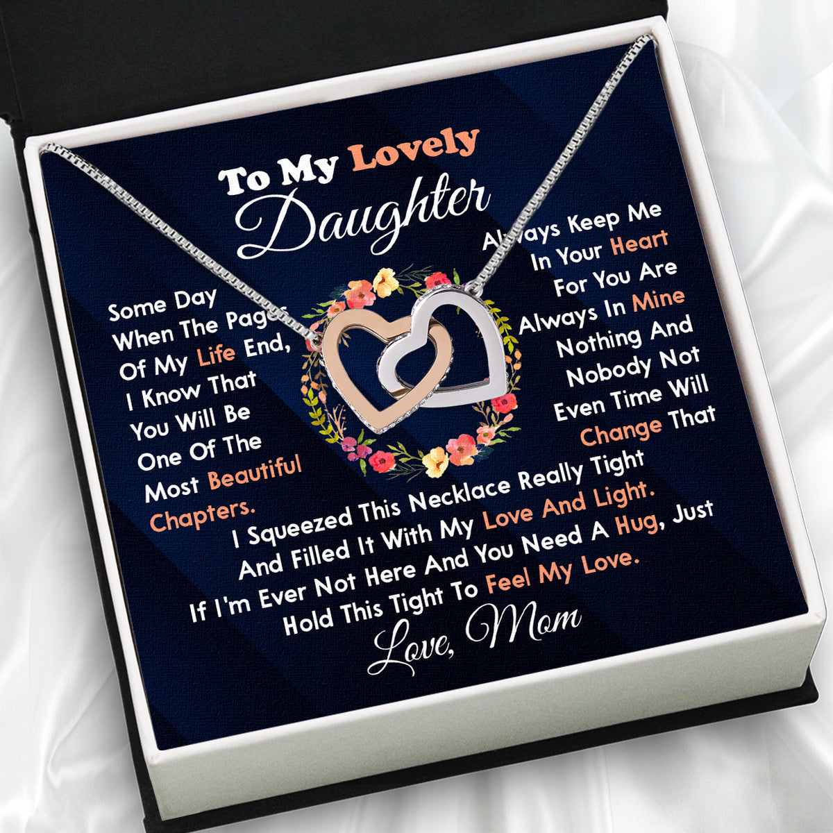 Daughter from Mom Necklace: A Lighted Reminder of Your Unbreakable Love