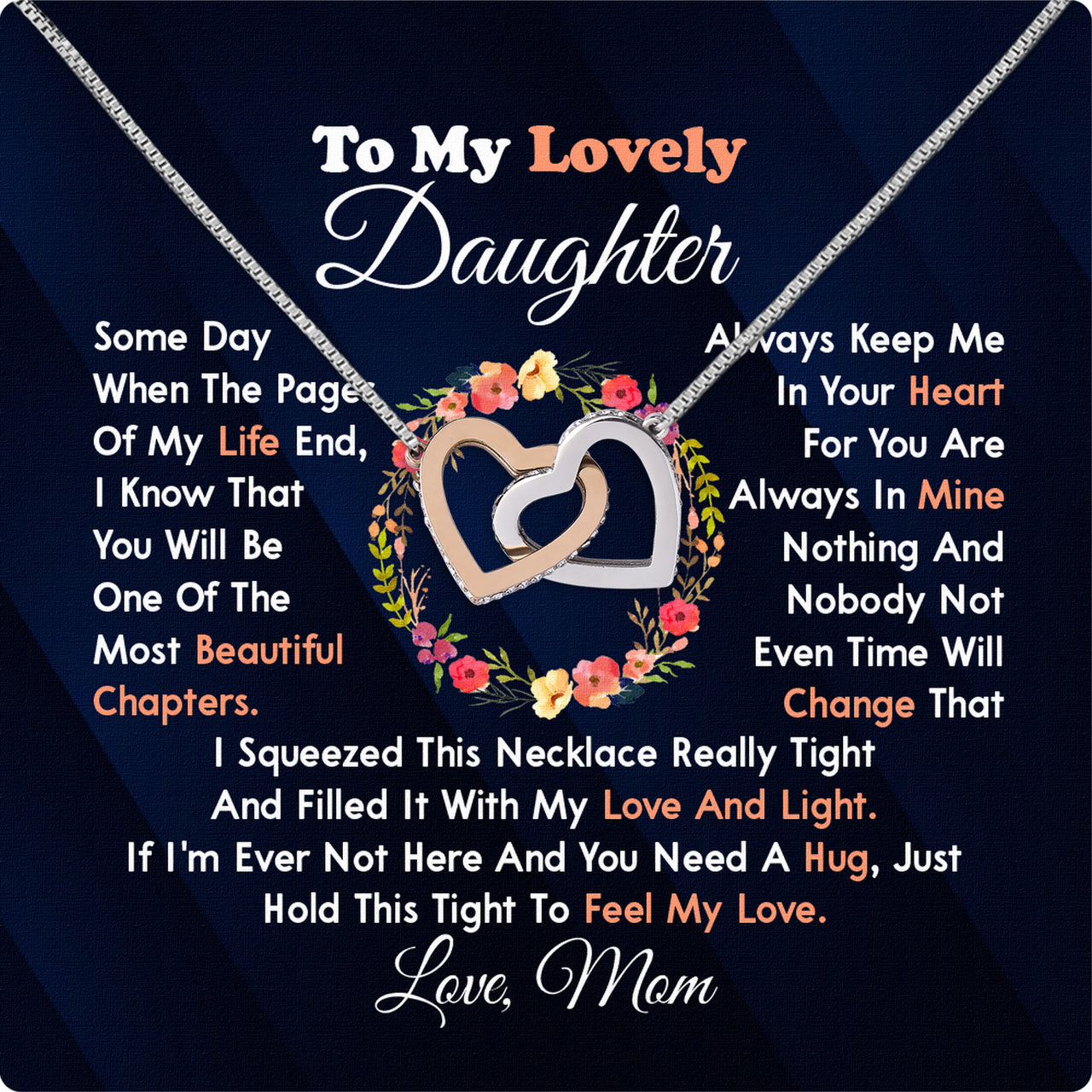 Daughter from Mom Necklace: A Lighted Reminder of Your Unbreakable Love