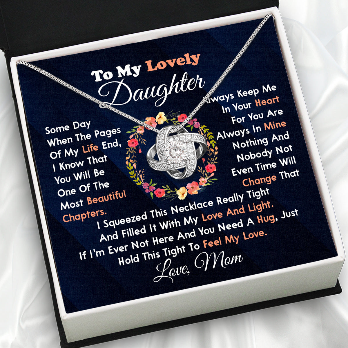 Daughter from Mom Necklace: A Lighted Reminder of Your Unbreakable Love