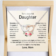 To My Daughter Necklace From Mom With Heartfelt Message - Unique Jewelry For Daughter - Always in Mine