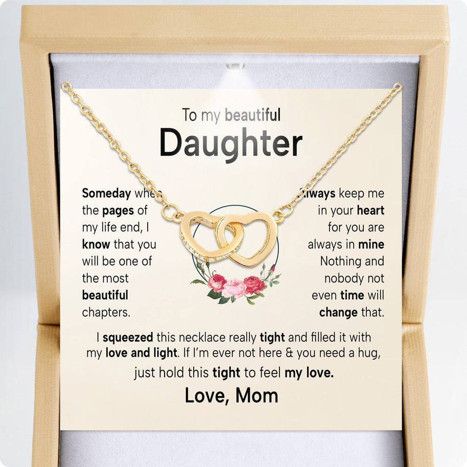 To My Daughter Necklace From Mom With Heartfelt Message - Unique Jewelry For Daughter - Always in Mine