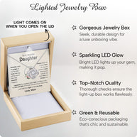To My Daughter Necklace From Mom With Heartfelt Message - Unique Jewelry For Daughter - Always in Mine