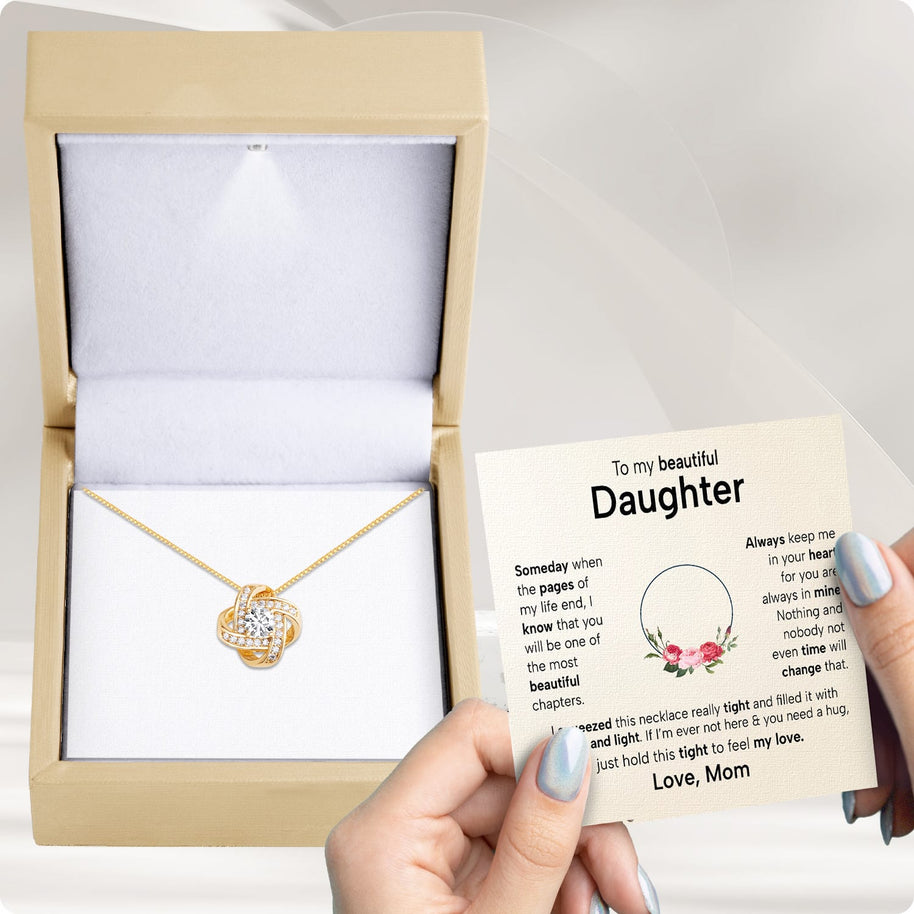 To My Daughter Necklace From Mom With Heartfelt Message - Unique Jewelry For Daughter - Always in Mine