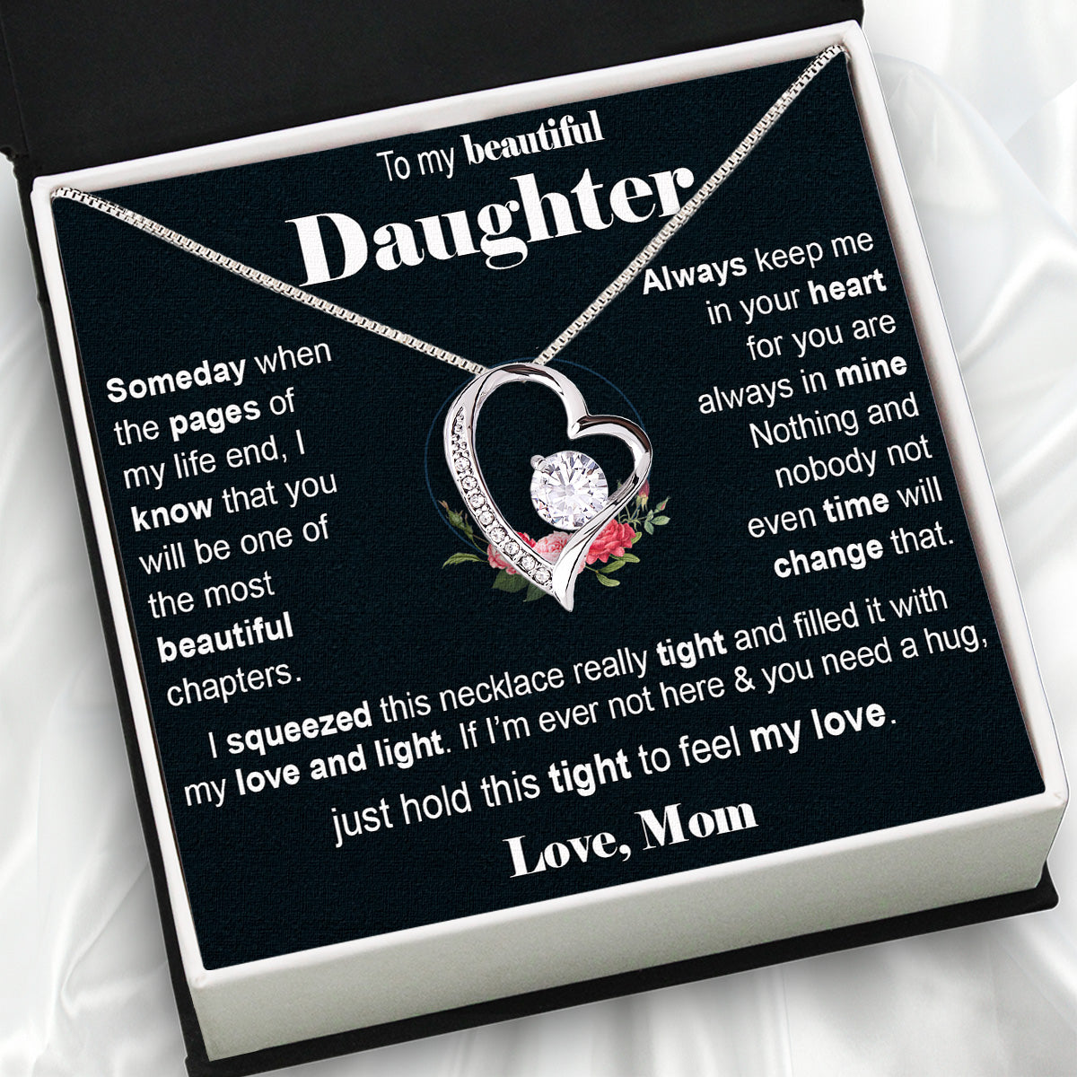 Daughter from Mom Necklace: A Lighted Reminder of Your Unbreakable Love