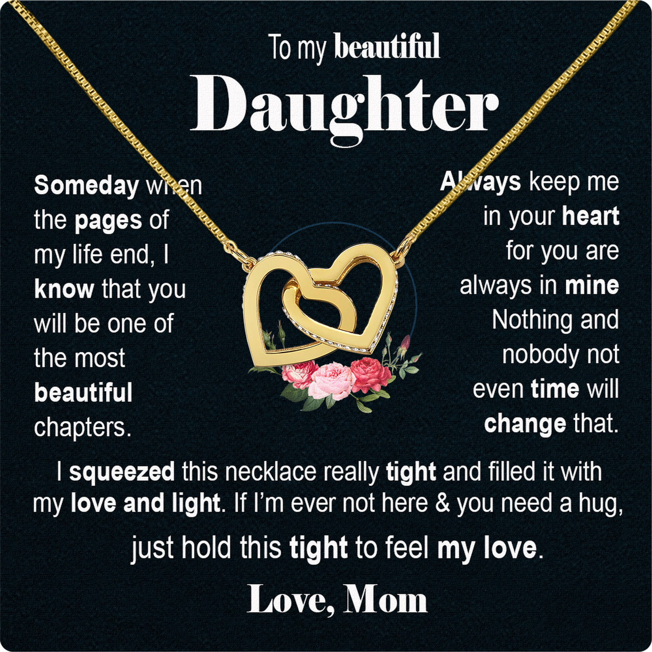 Daughter from Mom Necklace: A Lighted Reminder of Your Unbreakable Love