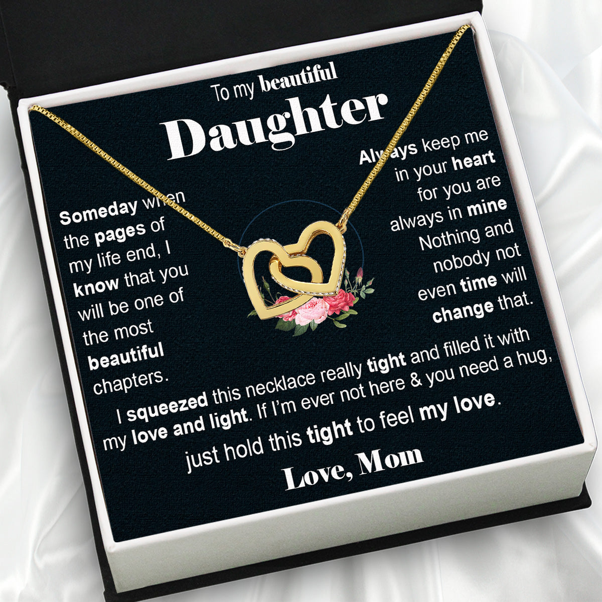 Daughter from Mom Necklace: A Lighted Reminder of Your Unbreakable Love