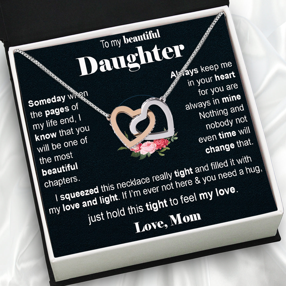 Daughter from Mom Necklace: A Lighted Reminder of Your Unbreakable Love