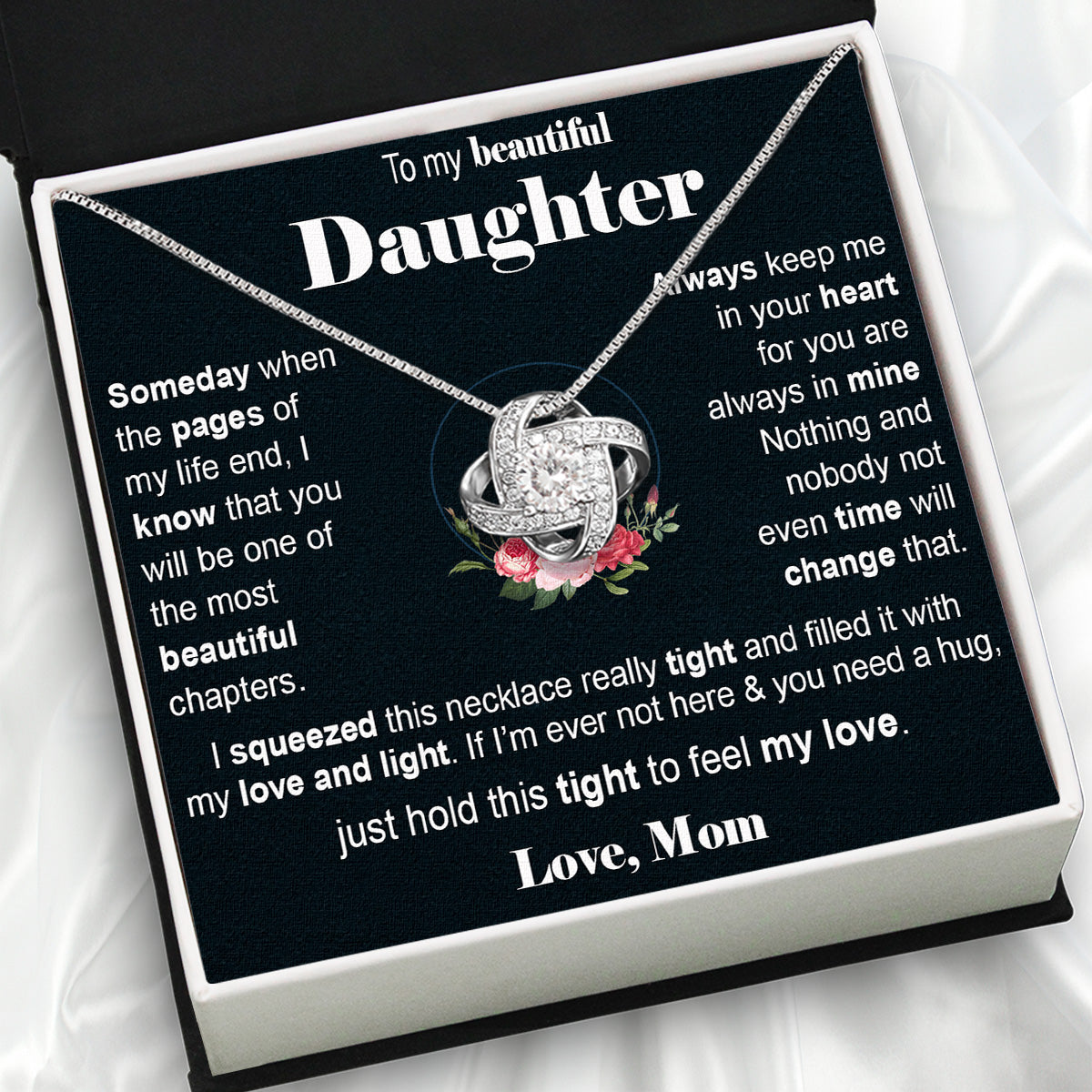 Daughter from Mom Necklace: A Lighted Reminder of Your Unbreakable Love