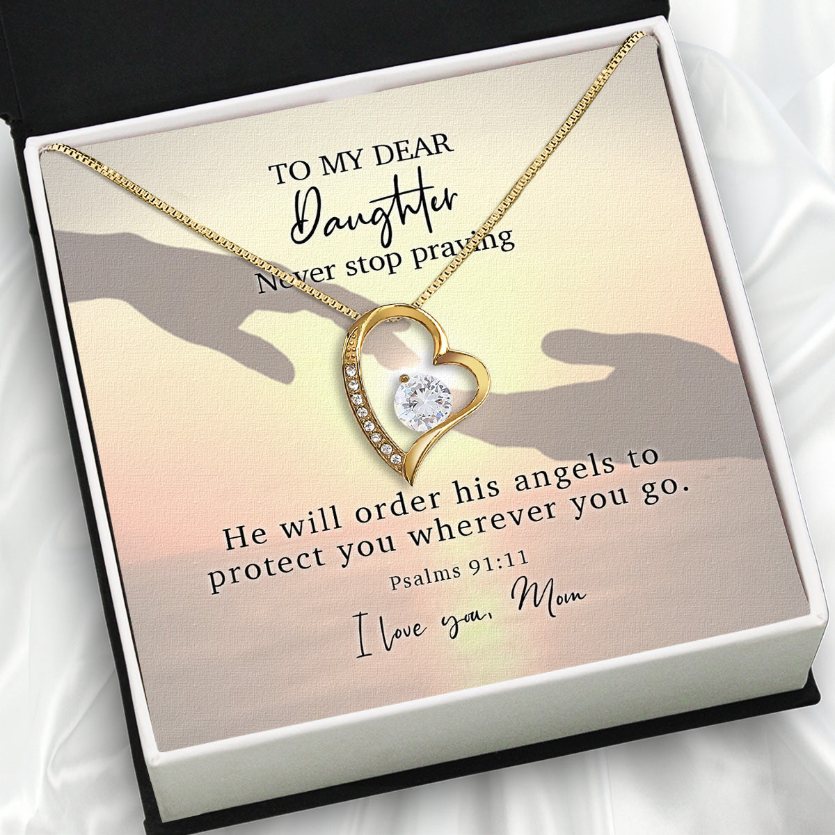 Daughter from Mom Necklace: A Lighted Reminder of Your Unbreakable Love