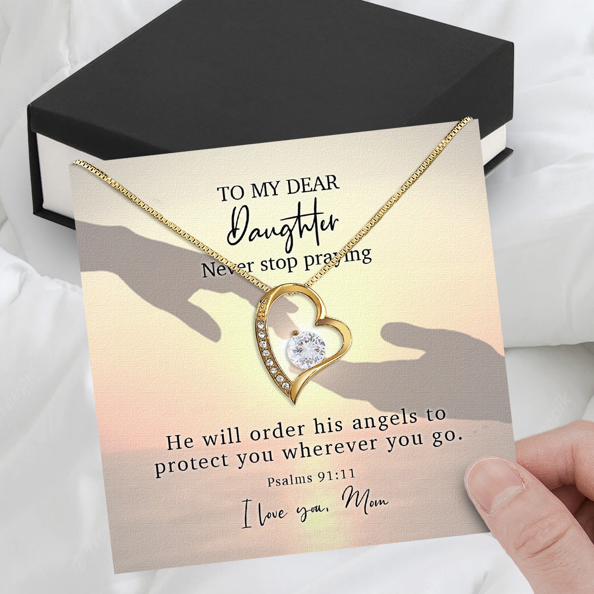 Daughter from Mom Necklace: A Lighted Reminder of Your Unbreakable Love