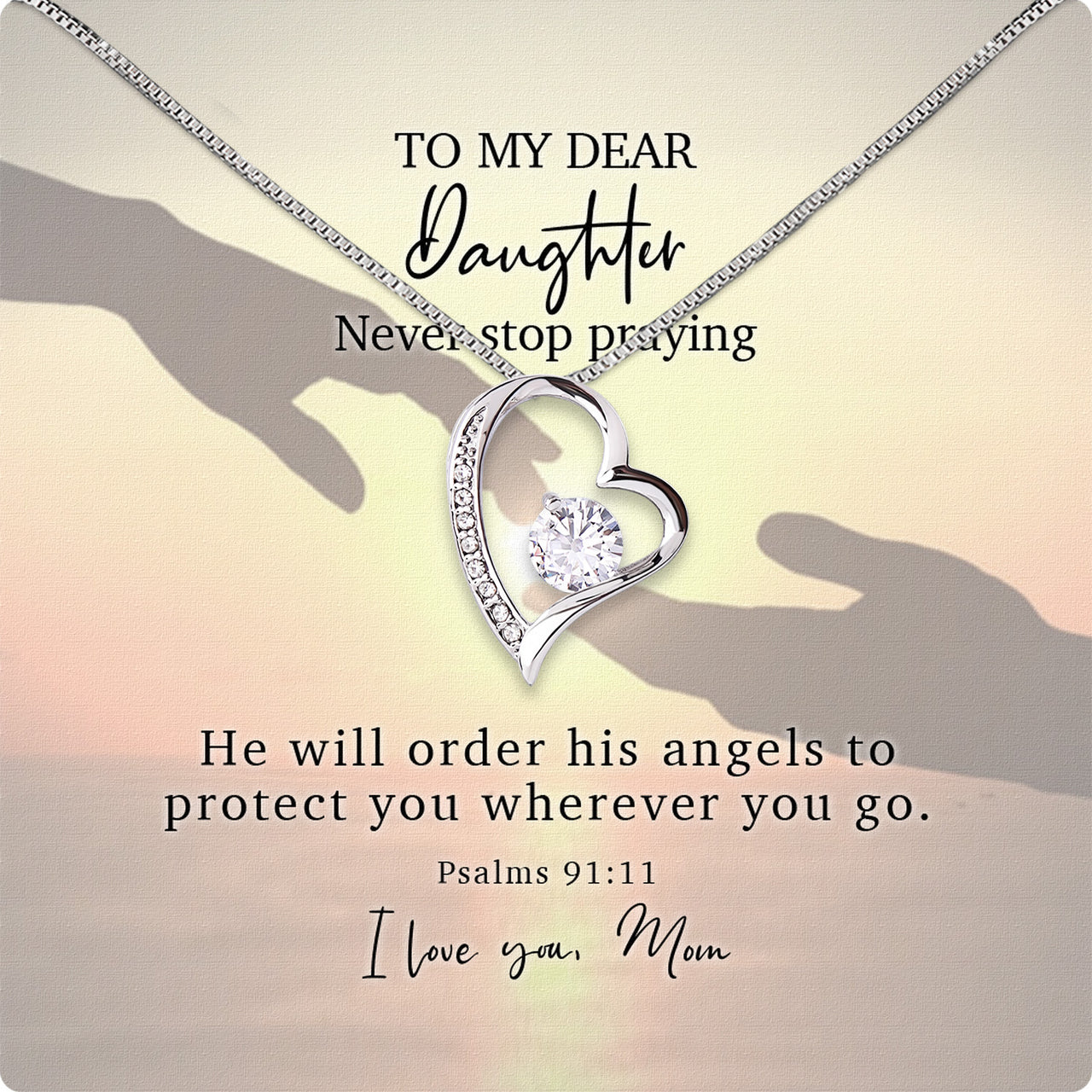 Daughter from Mom Necklace: A Lighted Reminder of Your Unbreakable Love