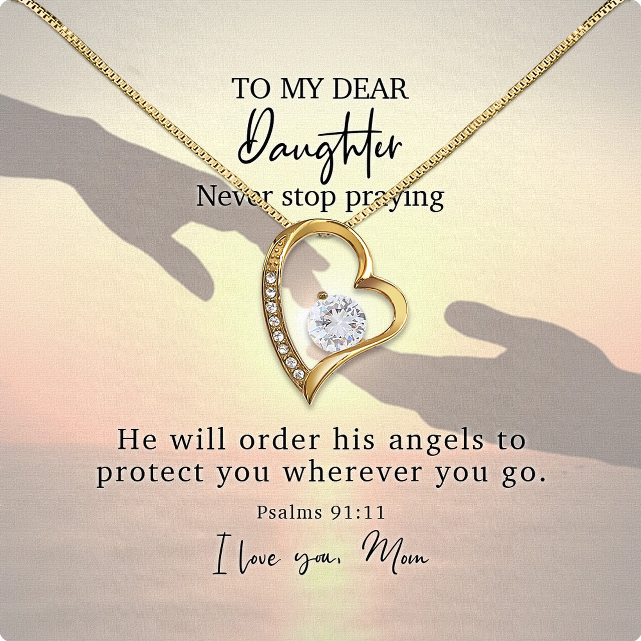 Daughter from Mom Necklace: A Lighted Reminder of Your Unbreakable Love