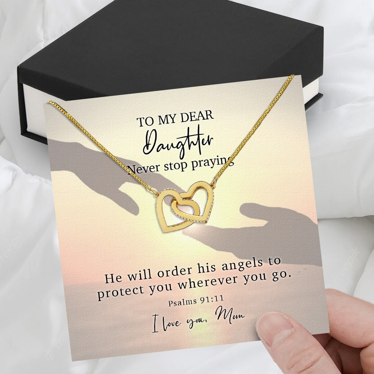 Daughter from Mom Necklace: A Lighted Reminder of Your Unbreakable Love