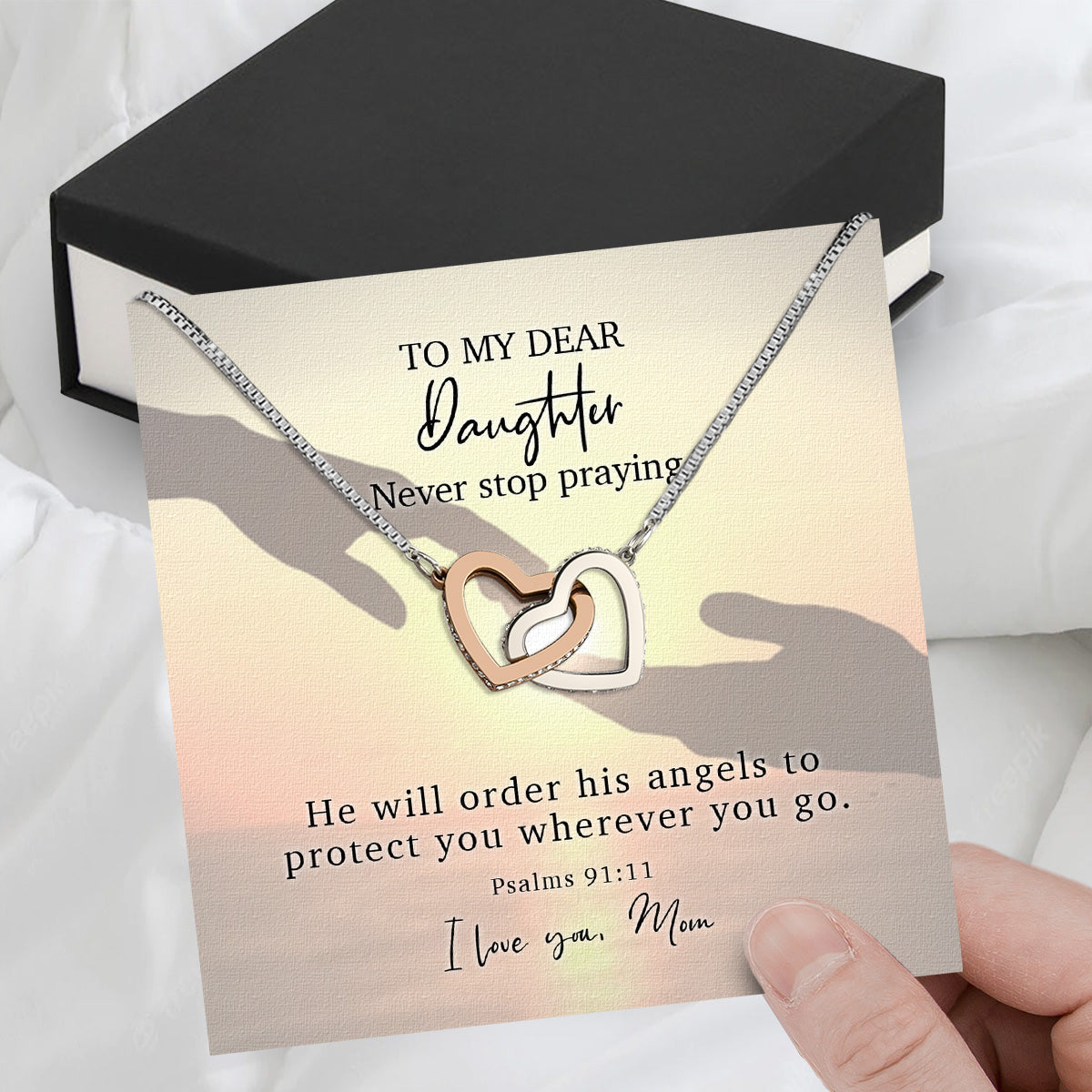 Daughter from Mom Necklace: A Lighted Reminder of Your Unbreakable Love