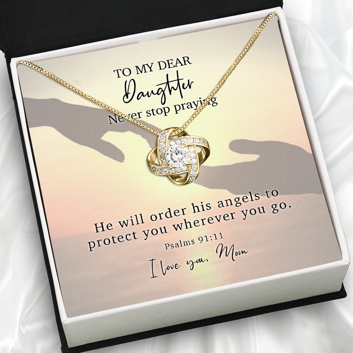 Daughter from Mom Necklace: A Lighted Reminder of Your Unbreakable Love