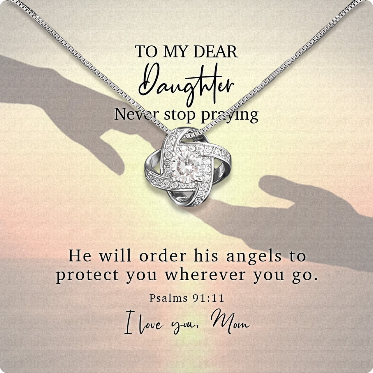 Daughter from Mom Necklace: A Lighted Reminder of Your Unbreakable Love