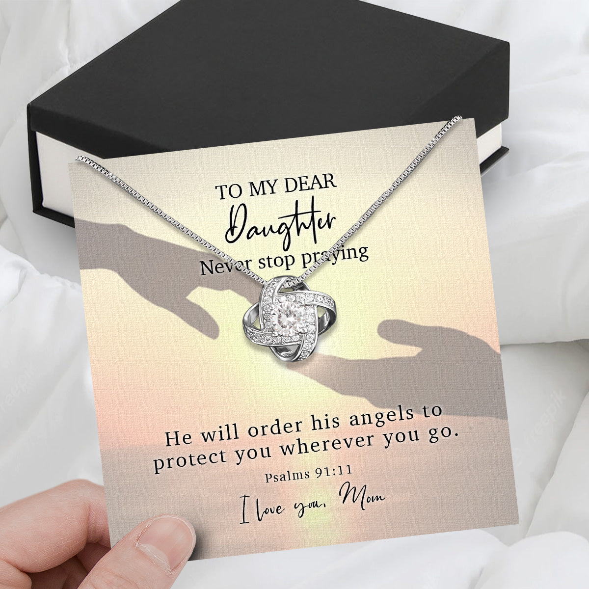 Daughter from Mom Necklace: A Lighted Reminder of Your Unbreakable Love