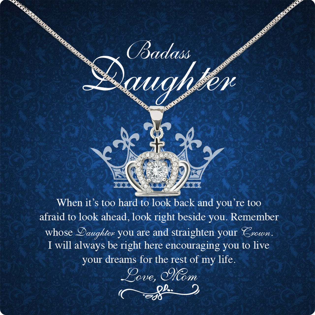 Daughter from Mom Necklace: A Lighted Reminder of Your Unbreakable Love