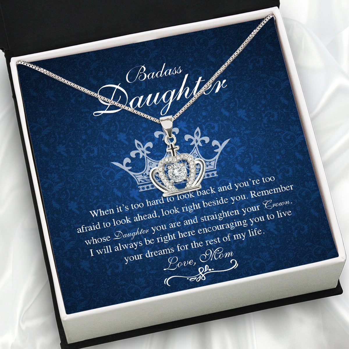 Daughter from Mom Necklace: A Lighted Reminder of Your Unbreakable Love