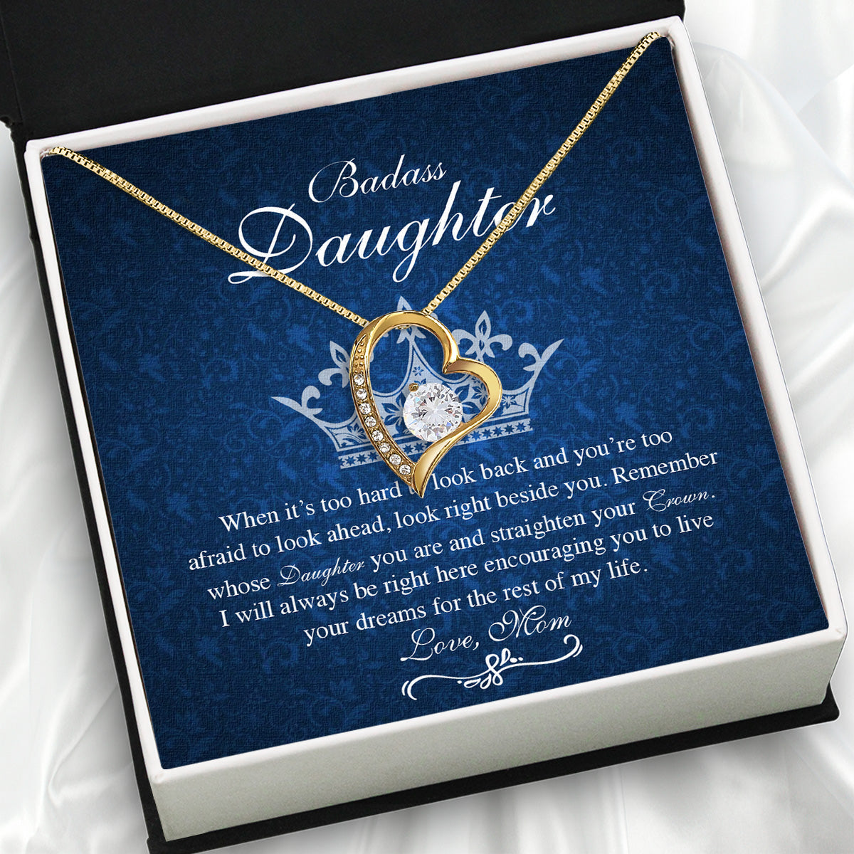 Daughter from Mom Necklace: A Lighted Reminder of Your Unbreakable Love