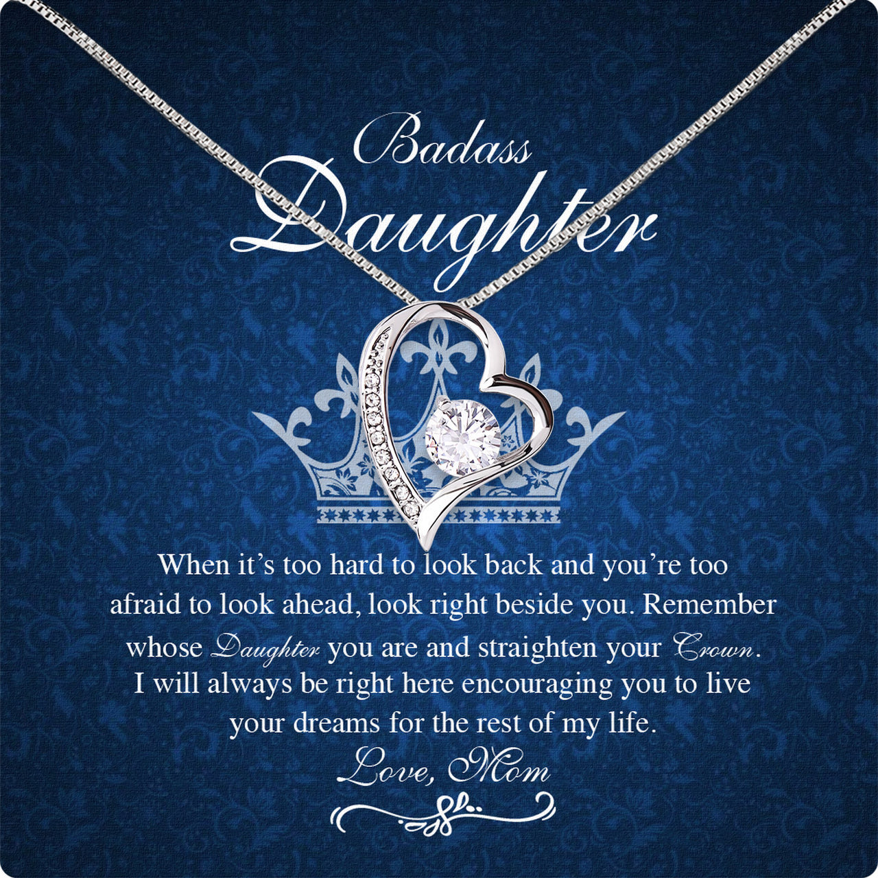 Daughter from Mom Necklace: A Lighted Reminder of Your Unbreakable Love