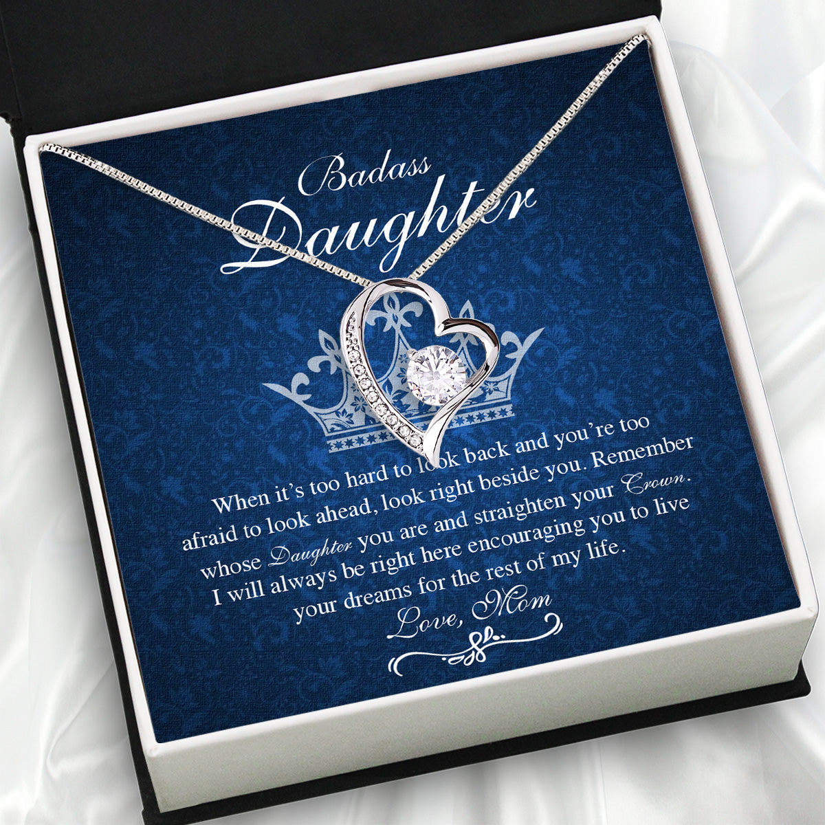 Daughter from Mom Necklace: A Lighted Reminder of Your Unbreakable Love