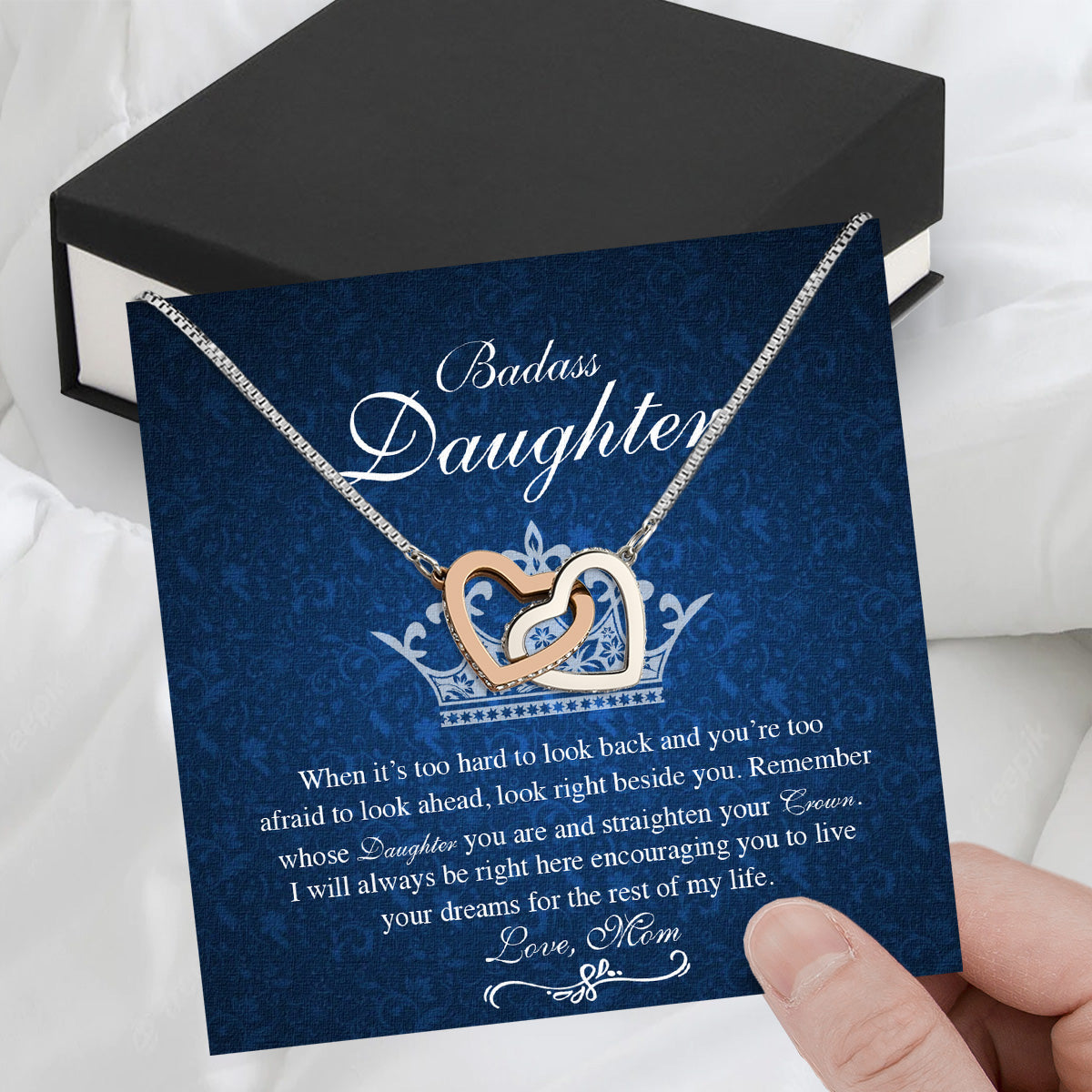 Daughter from Mom Necklace: A Lighted Reminder of Your Unbreakable Love