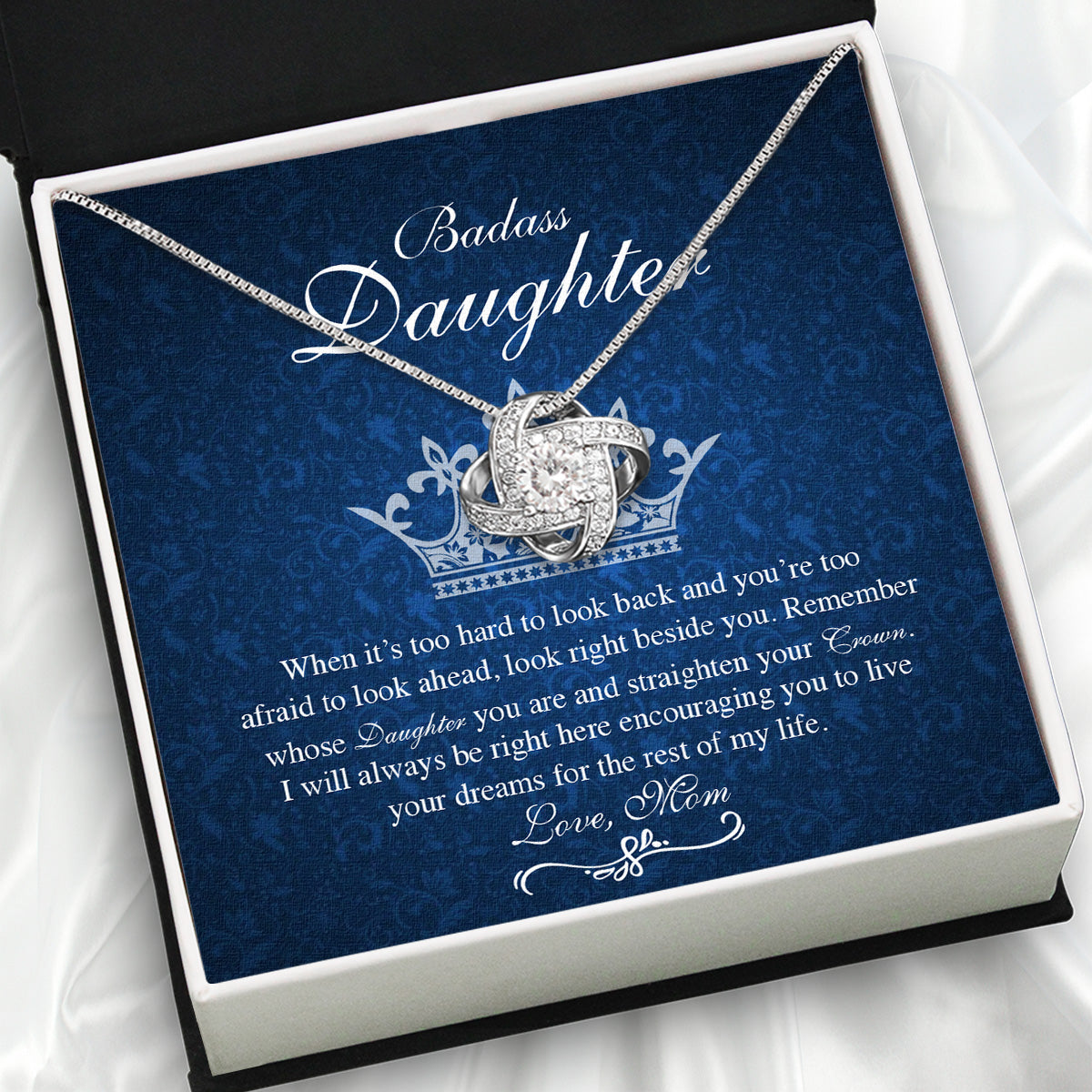 Daughter from Mom Necklace: A Lighted Reminder of Your Unbreakable Love