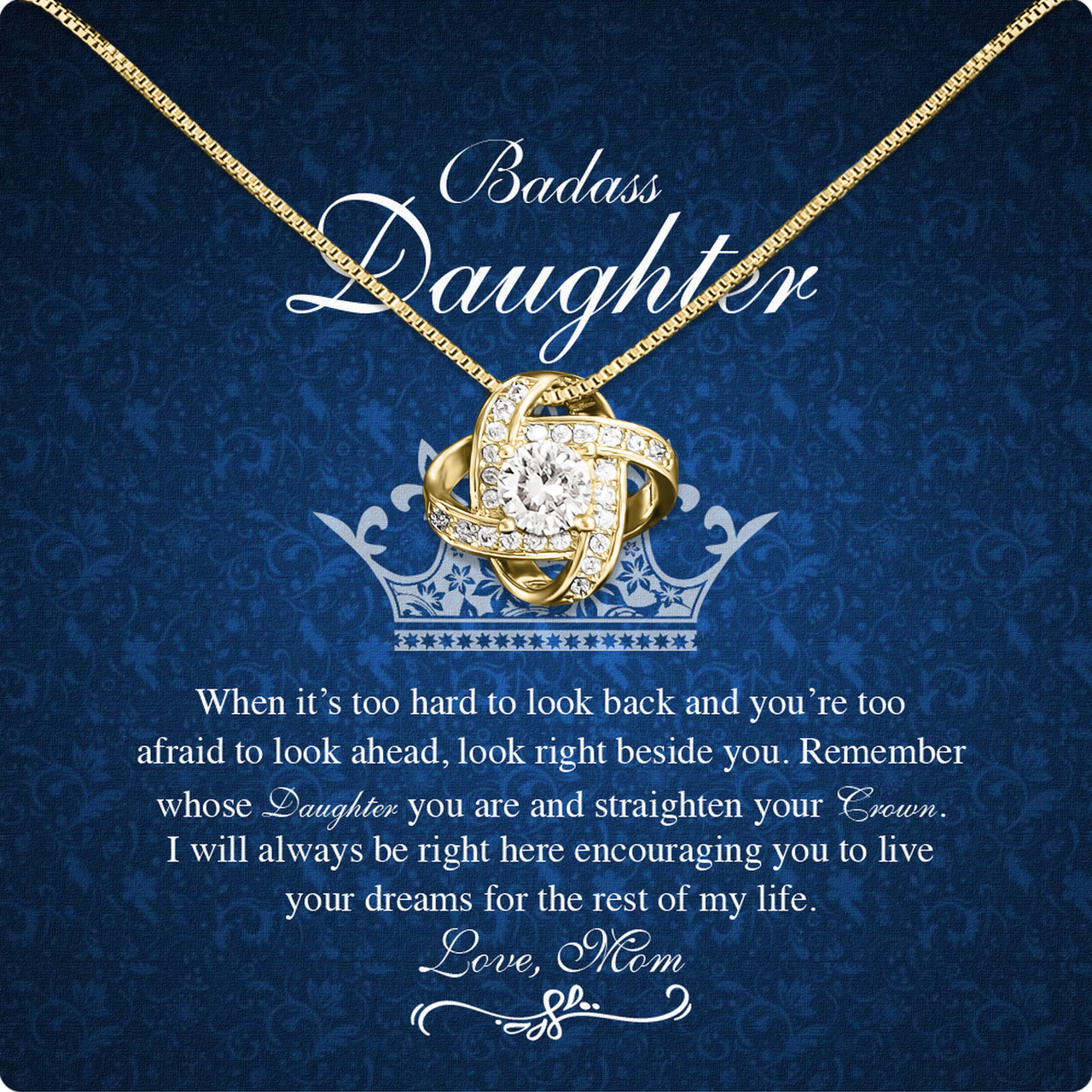 Daughter from Mom Necklace: A Lighted Reminder of Your Unbreakable Love