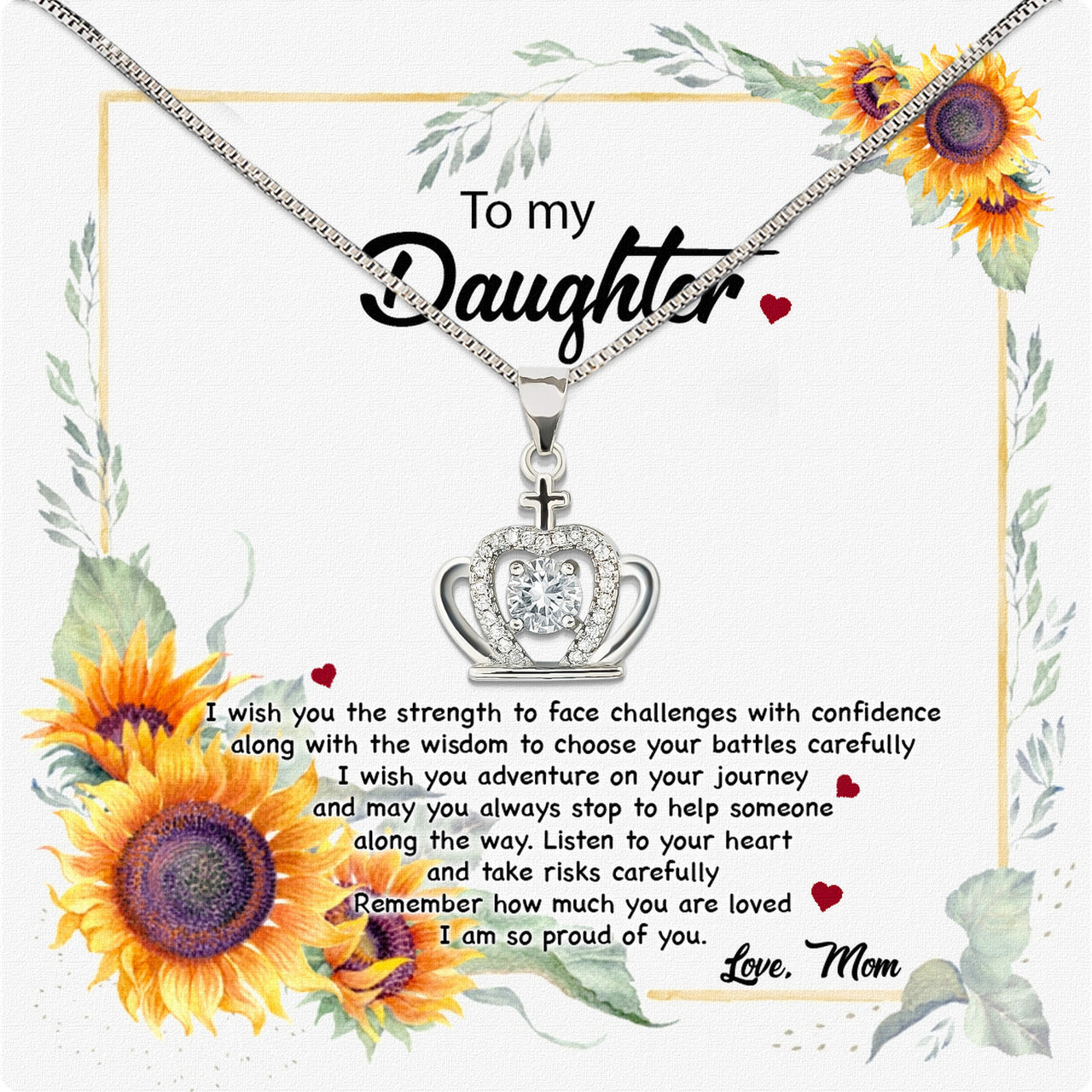 Daughter from Mom Necklace: A Lighted Reminder of Your Unbreakable Love