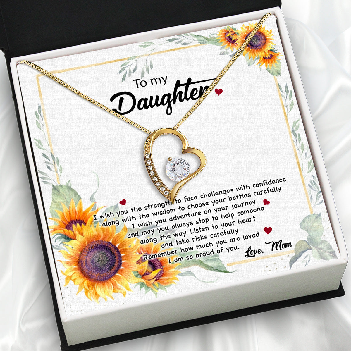 Daughter from Mom Necklace: A Lighted Reminder of Your Unbreakable Love