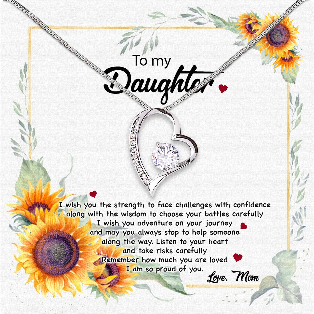 Daughter from Mom Necklace: A Lighted Reminder of Your Unbreakable Love