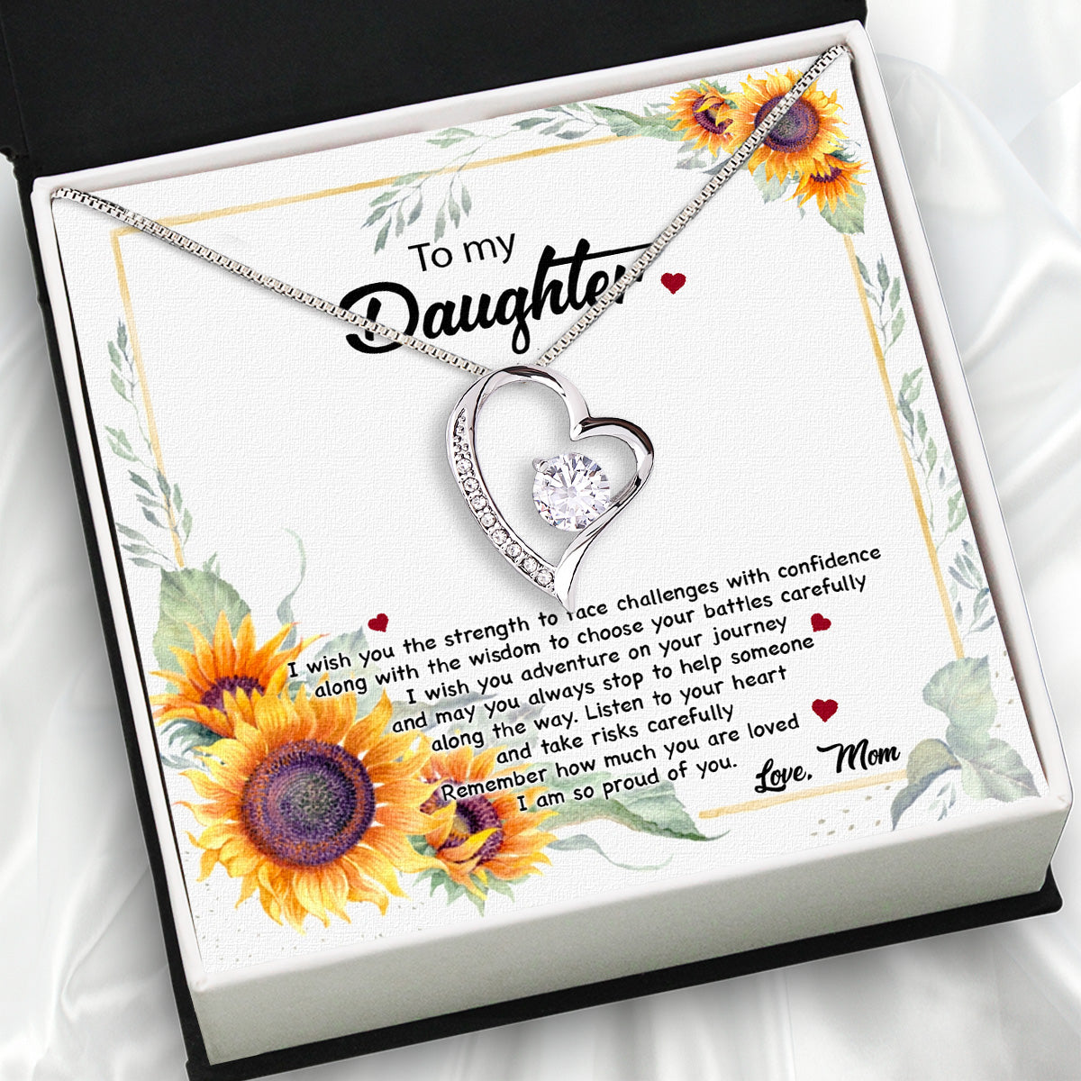 Daughter from Mom Necklace: A Lighted Reminder of Your Unbreakable Love