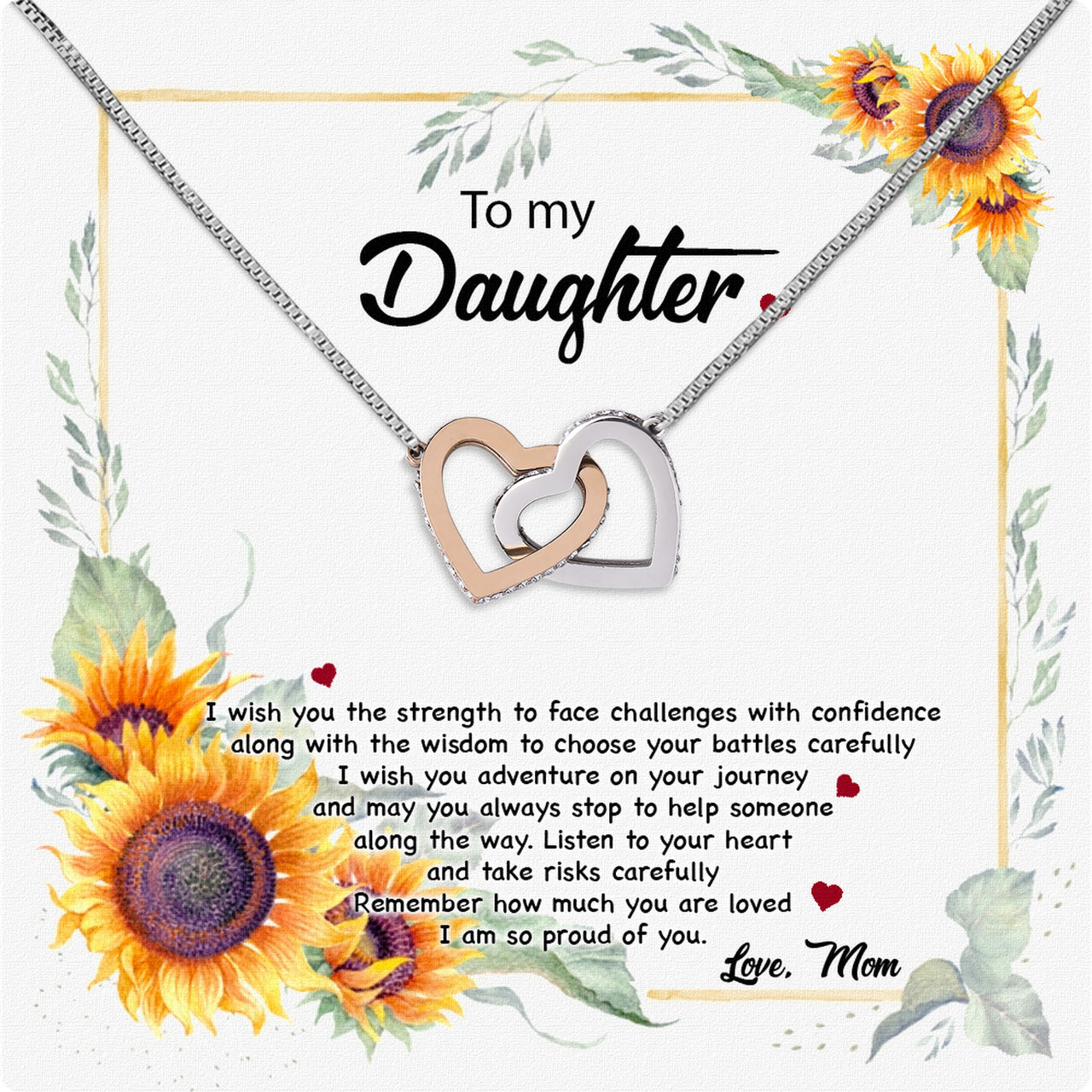 Daughter from Mom Necklace: A Lighted Reminder of Your Unbreakable Love