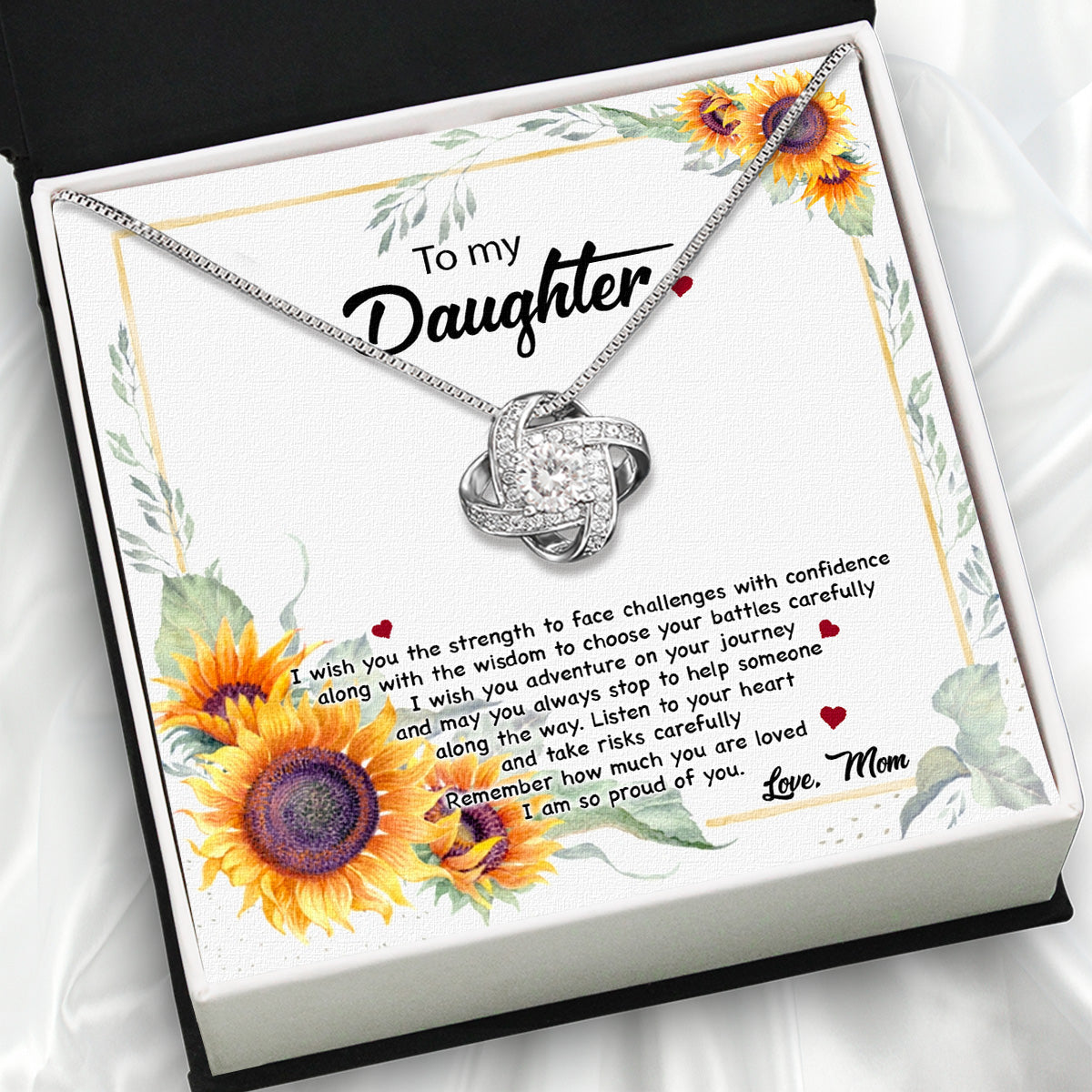 Daughter from Mom Necklace: A Lighted Reminder of Your Unbreakable Love