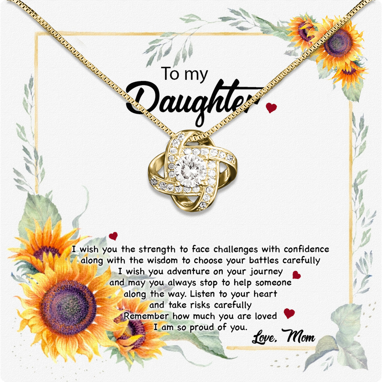 Daughter from Mom Necklace: A Lighted Reminder of Your Unbreakable Love