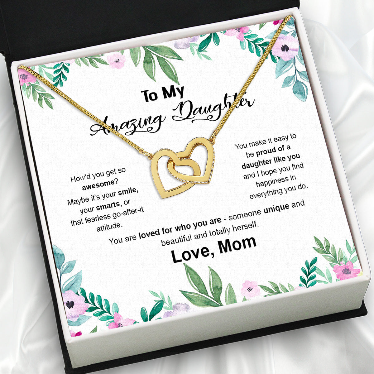 Daughter from Mom Necklace: A Lighted Reminder of Your Unbreakable Love