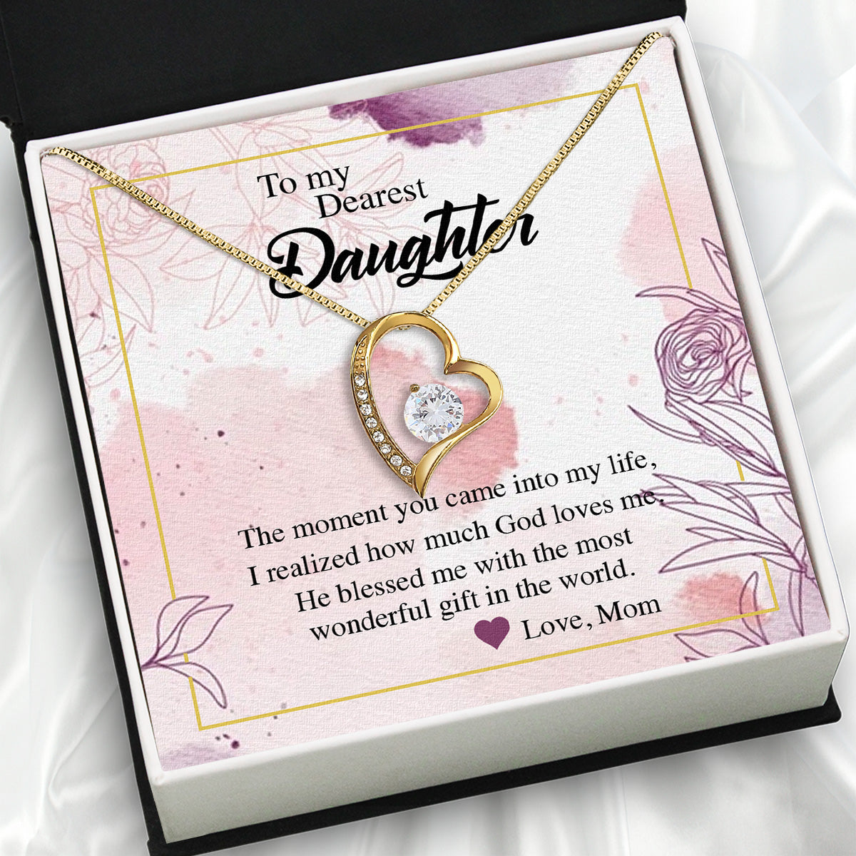 Daughter from Mom Necklace: A Lighted Reminder of Your Unbreakable Love