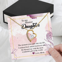 Thumbnail for Daughter from Mom Necklace: A Lighted Reminder of Your Unbreakable Love