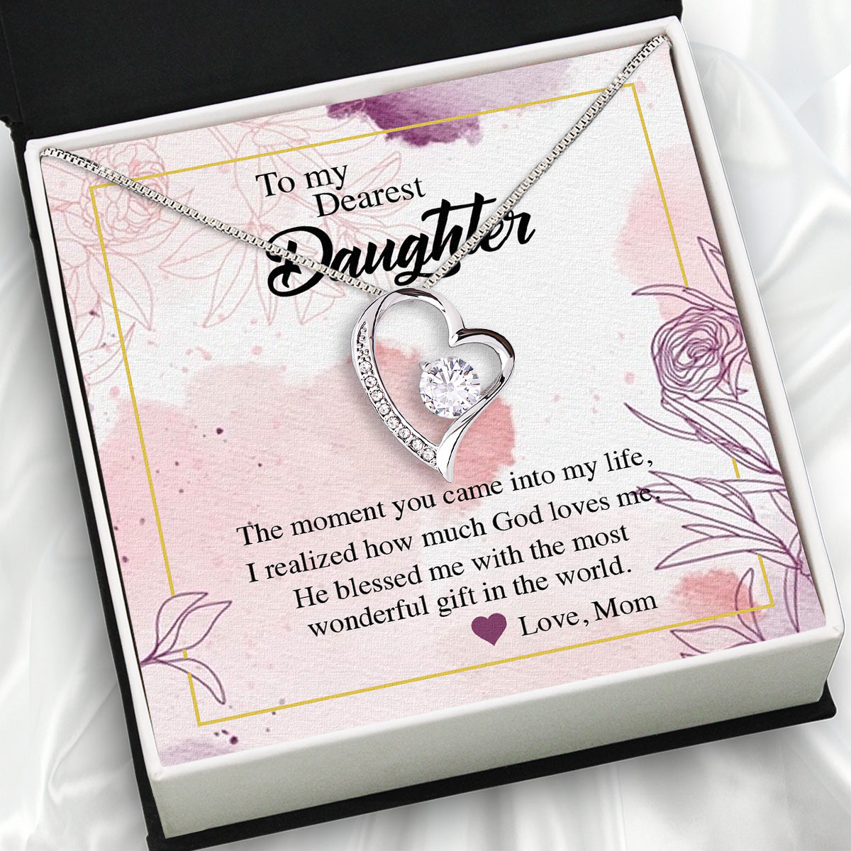 Daughter from Mom Necklace: A Lighted Reminder of Your Unbreakable Love