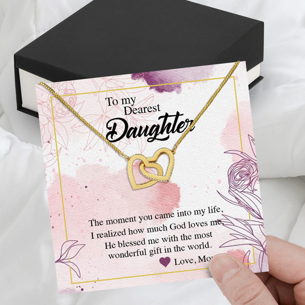 Daughter from Mom Necklace: A Lighted Reminder of Your Unbreakable Love